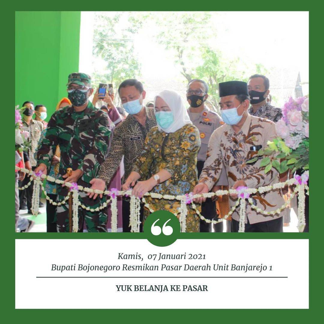 Peresmian Pasar Kota Bojonegoro