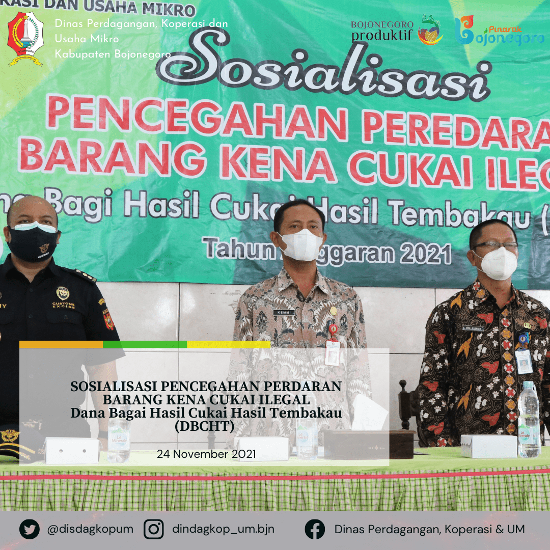 Sosialisasi Pencegahan Peredaran Barang Kena Cukai Ilegal di Pendopo Kecamatan Kapas