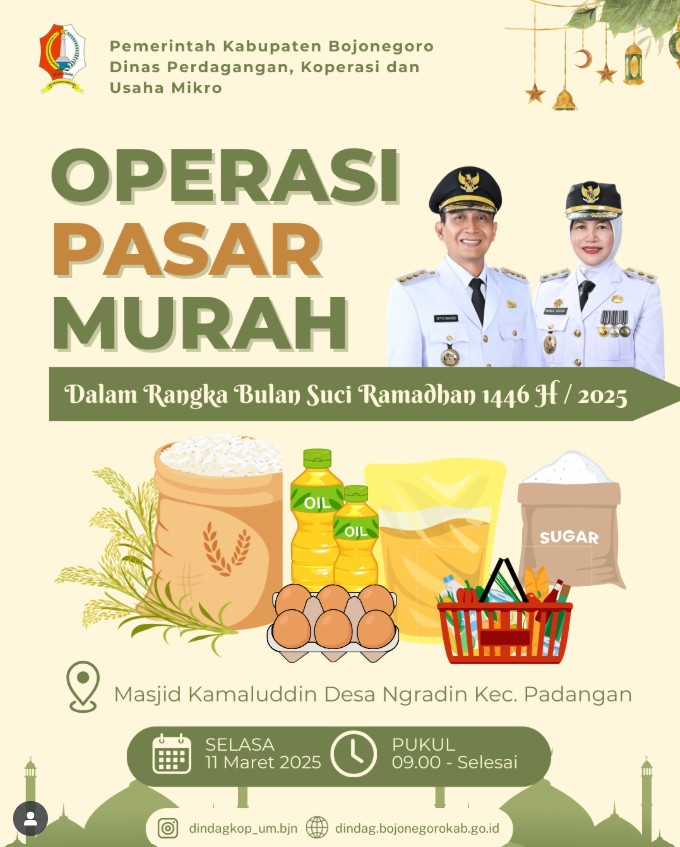 OPERASI PASAR MURAH DALAM RANGKA BULAN SUCI RAMADHAN 1446B H DI KEC. PADANGAN