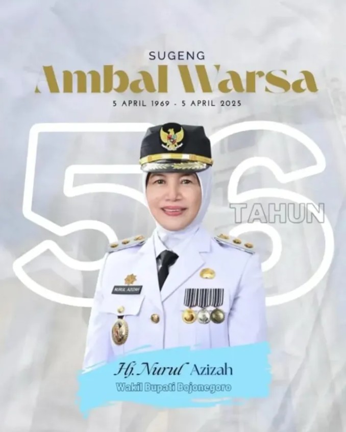 SELAMAT ULANG TAHUN IBU WAKIL BUPATI BOJONEGORO KE - 56 TAHUN