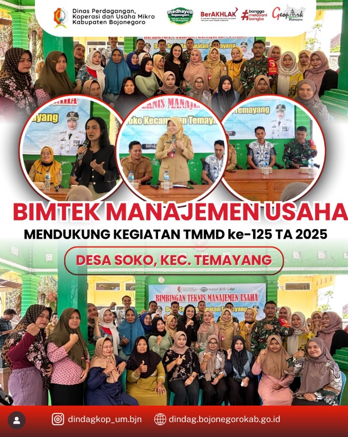 BIMTEK MANAJEMEN USAHA DI DESA SOKO KECAMATAN TEMAYANG