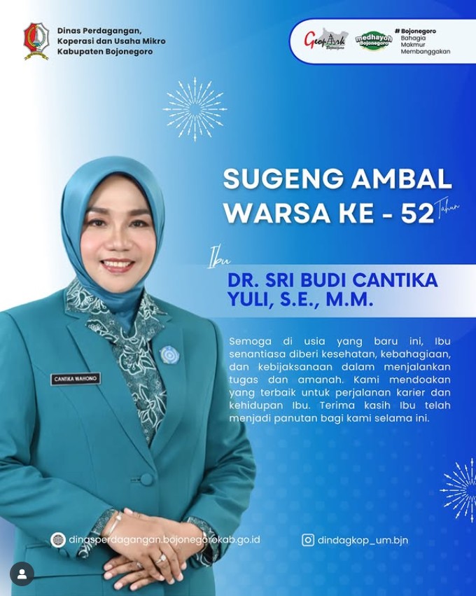 SELAMAT ULANG TAHUN IBU CANTIKA KE 52