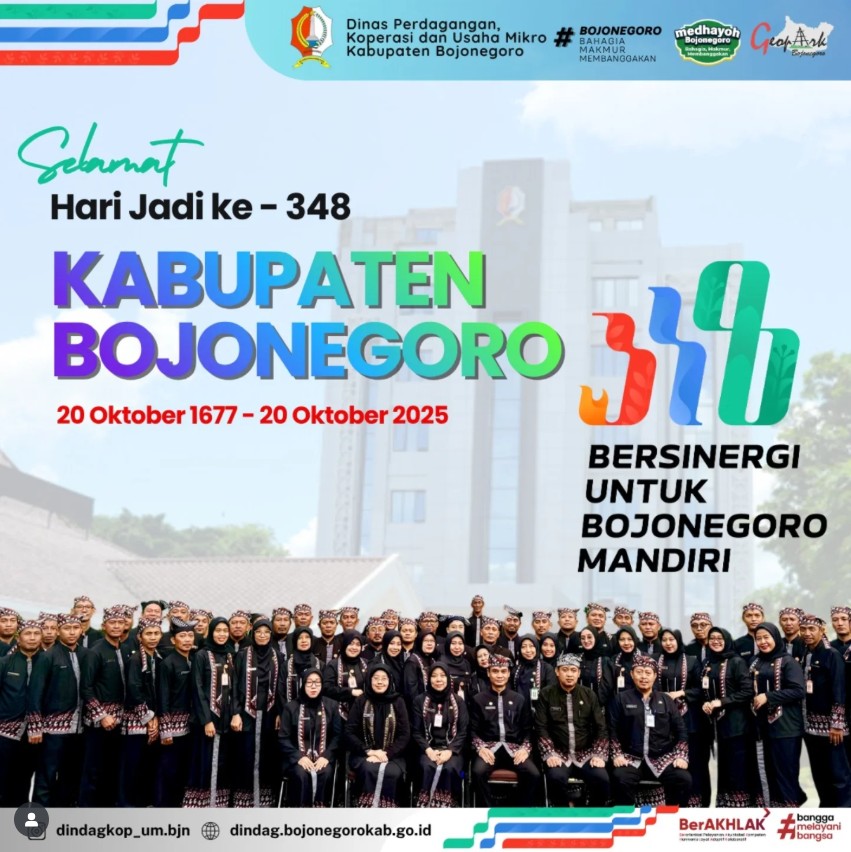 SELAMAT HARI JADI KABUPATEN BOJONEGORO KE 348 TAHUN 2025