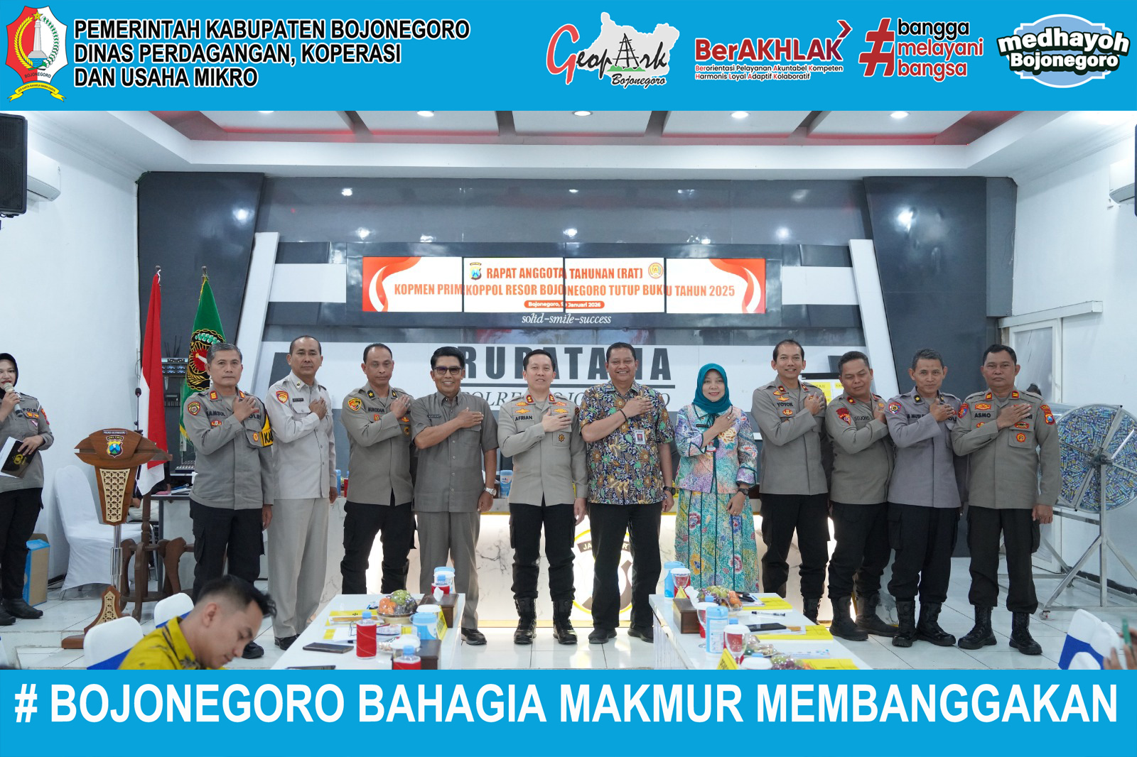 Rapat Anggota Tahunan (RAT) KOPMEN PRIMKOPPOL Resor Bojonegoro Tahun Buku 2025