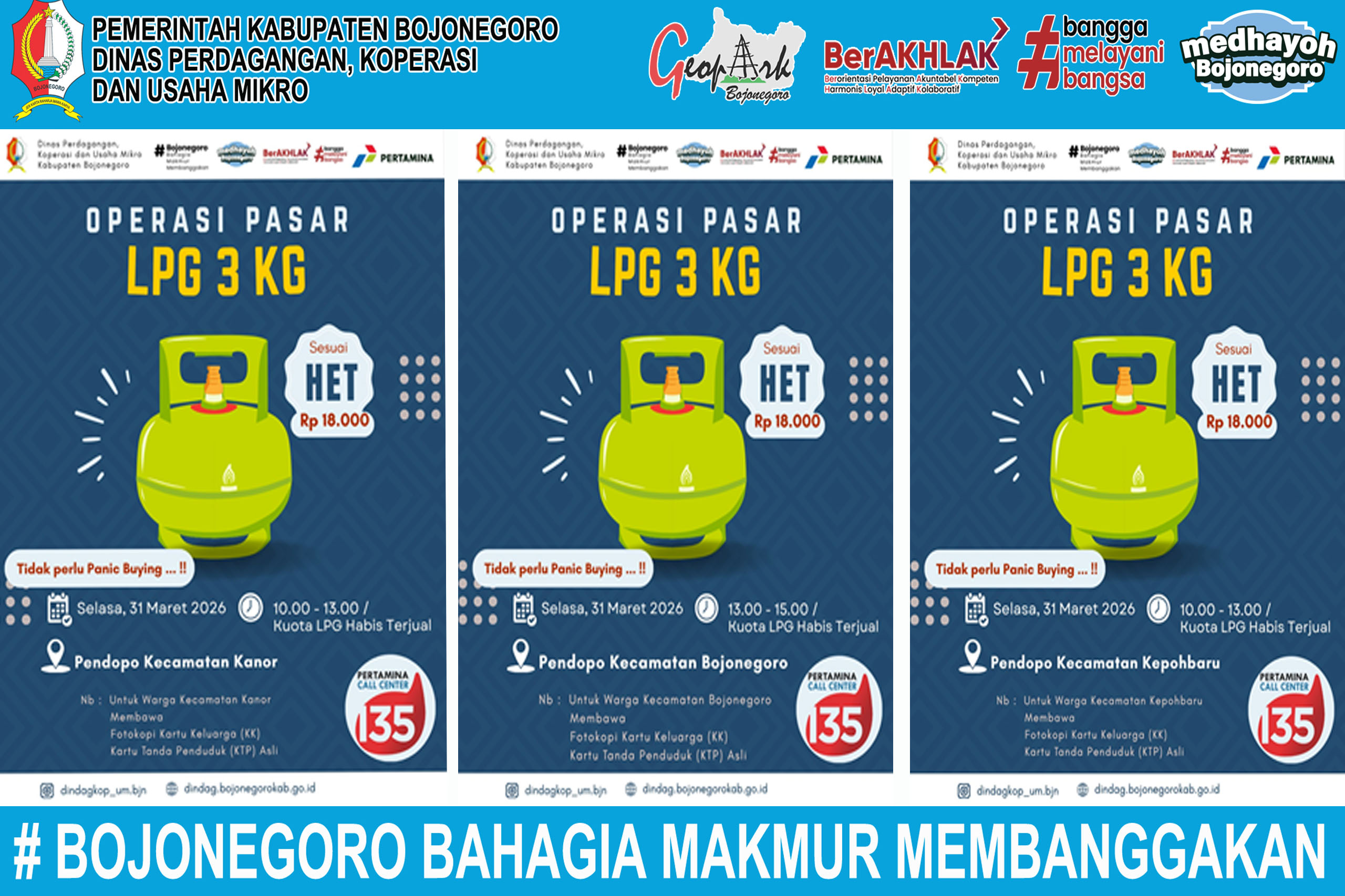 Informasi Pelaksanaan Kegiatan Operasi Pasar Khusus LPG 3Kg