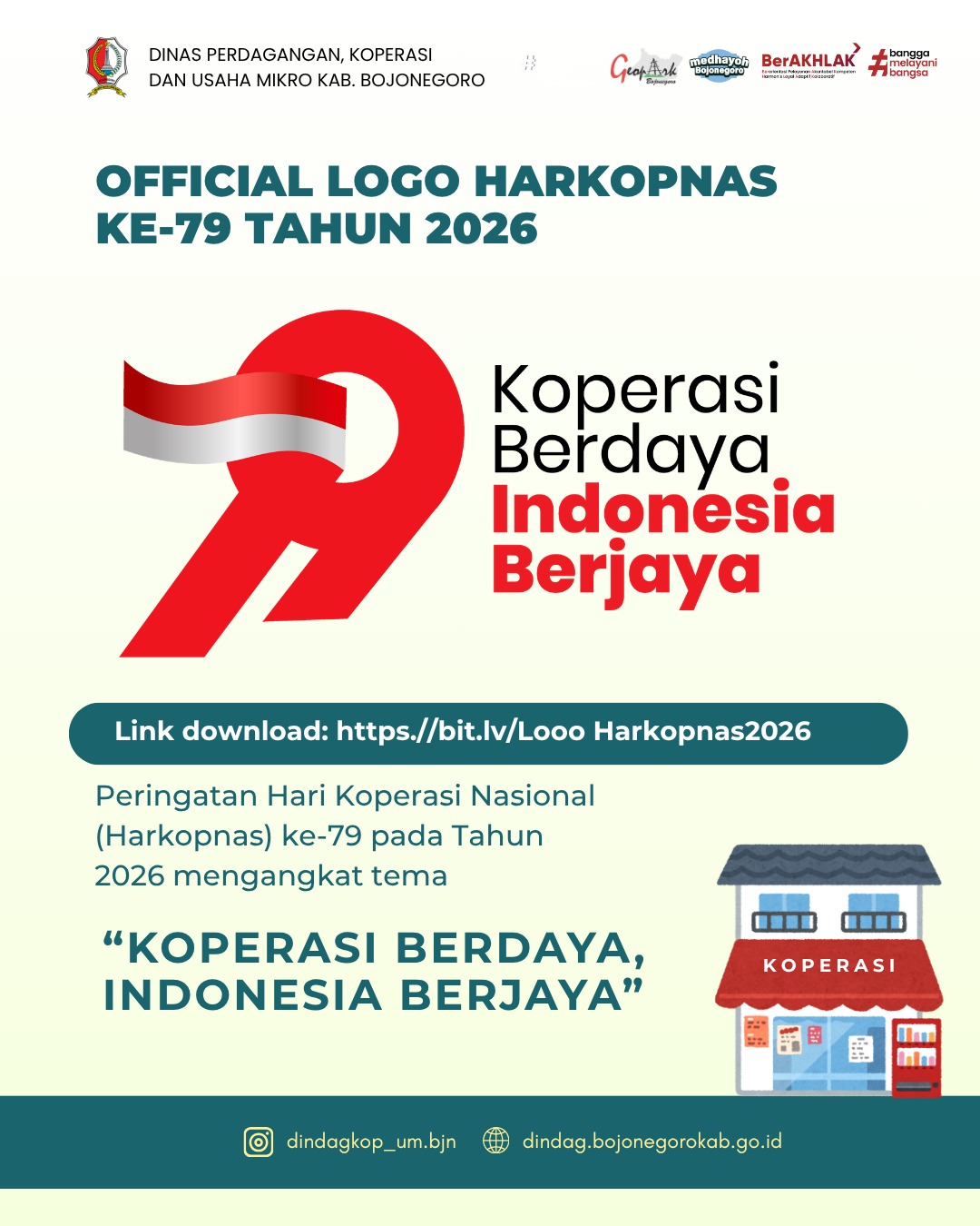 Informasi Logo Resmi Hari Koperasi Nasional Ke 79 Tahun