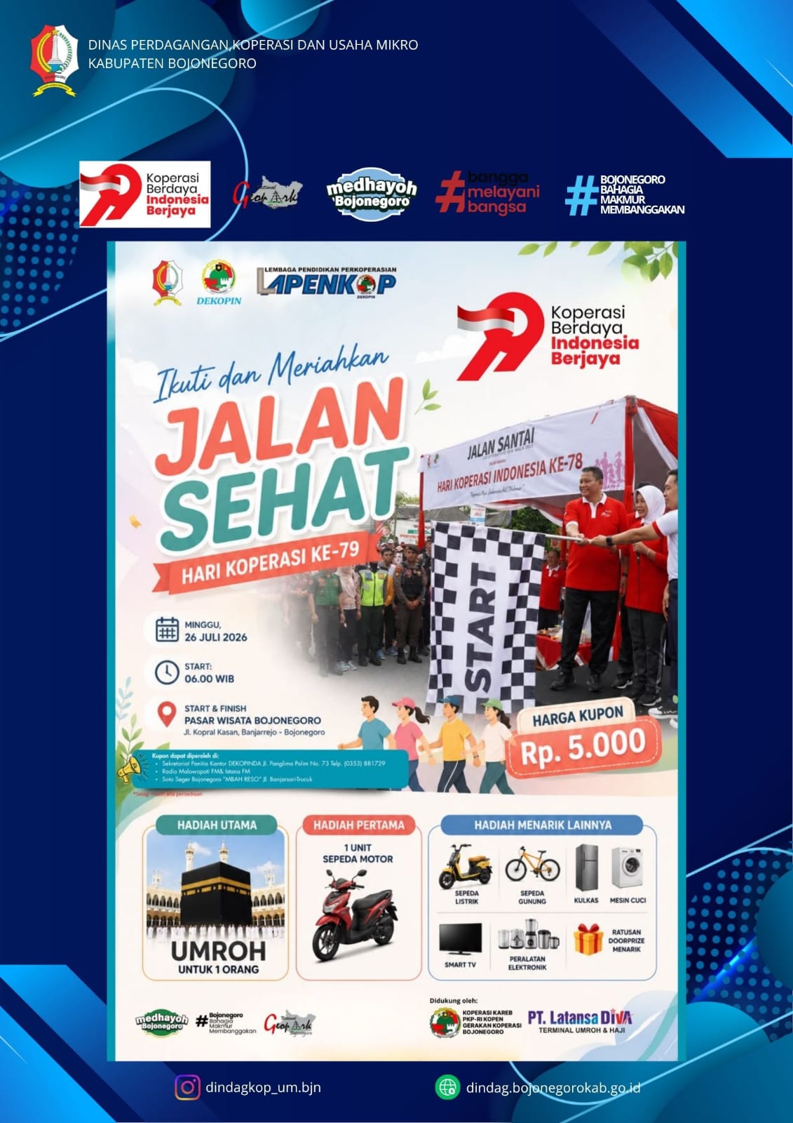Jalan Sehat Memperingati Hari Koperasi Nasional Ke-79