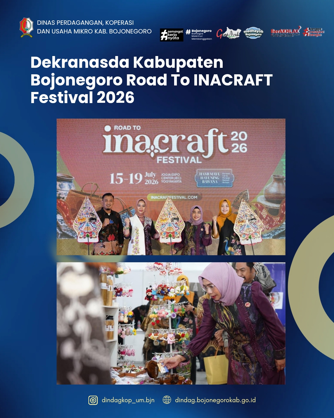 Dekranasda Kabupaten Bojonegoro Road To INACRAFT Festival Tahun 2026