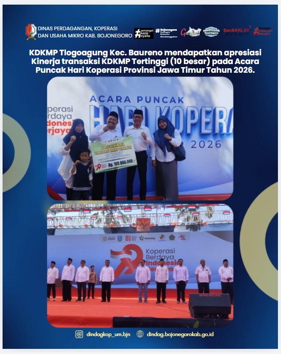 Puncak Hari Koperasi Nasional KDKMP Tlogoagung Raih 10 Besar Kinerja Tertinggi