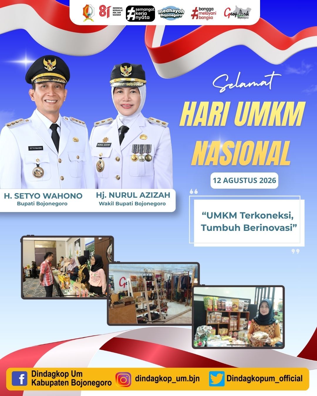 SELAMAT HARI UMKM NASIONAL "UMKM Terkoneksi Tumbuh Berinovasi"