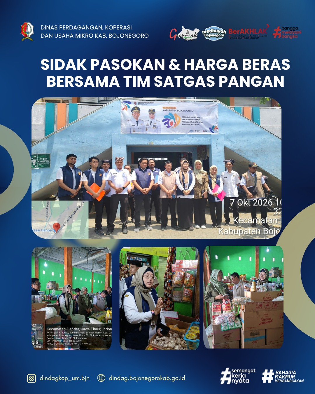 SIDAK PASOKAN & HARGA BERAS BERSAMA SATGAS PANGAN
